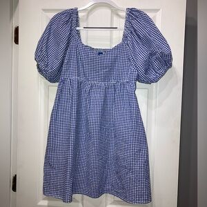Puff-Sleeve Picnic Dress